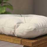 KUDDARNA Cuscino per sedia da esterno, grigio chiaro-beige, 36x32 cm
