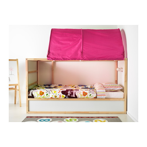 dettagli su ikea kura tenda per letto rosa