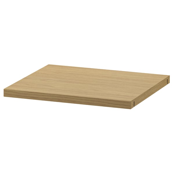 Mensola in legno LÅDMAKARE, rovere chiaro, minimalista, ecologica.
