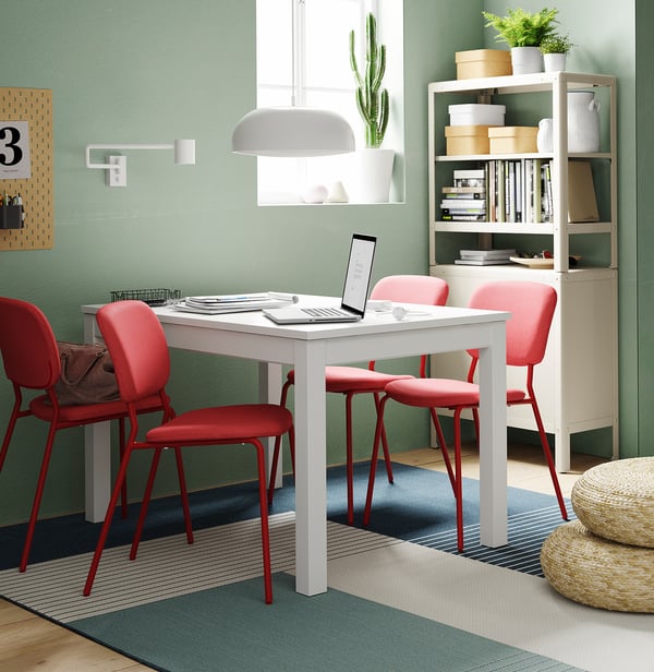 LANEBERG Tavolo allungabile, bianco - IKEA IT