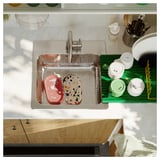 LÅNGUDDEN Lavello da incasso, 1 vasca, inox, 46x46 cm