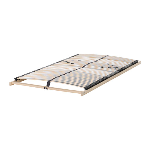 LEIRSUND Base a doghe IKEA 42 doghe in betulla si adattano al peso del tuo corpo, aumentando la flessibilità del materasso.