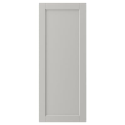 Anta cucina LERHYTTAN grigio chiaro, struttura in legno massello con bordi smussati, pannello impiallacciato incassato, forma rettangolare.