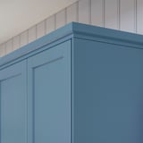 LERHYTTAN Lista sottopensile, bordo profilato, blu, 221 cm