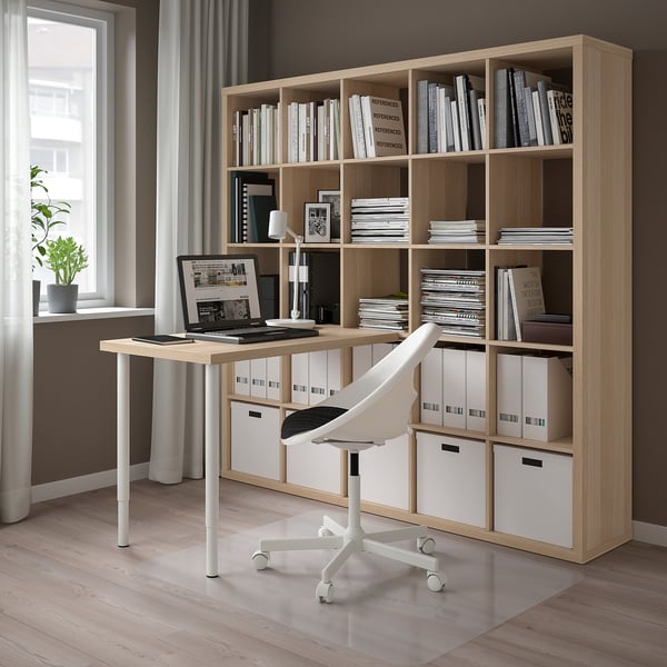 LINNMON piano tavolo, mordente bianco effetto rovere, 100x60 cm - IKEA  Italia