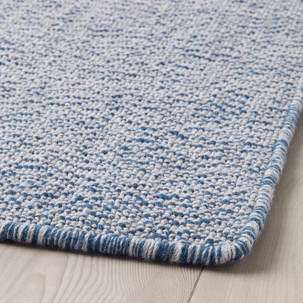 LOVRUP Tappeto, tessitura piatta - fatto a mano blu - IKEA