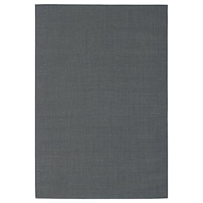 Un tappeto per esterni grigio LUFTFARTYG con un design piatto e intrecciato.