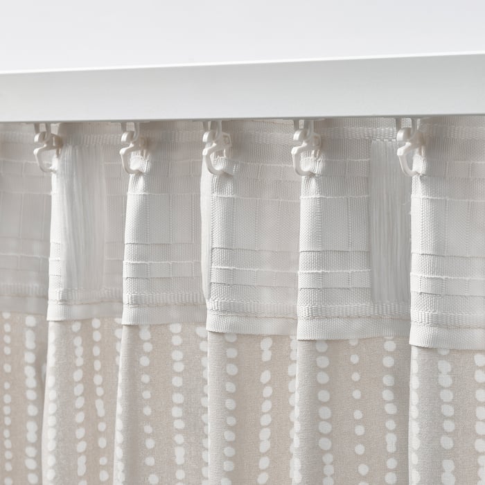 SOTSTÄVMAL Tenda Sottile, 2 Teli, Bianco/con Nastro Arricciatende, 145x300 Cm - Svizzera - Foto 5