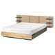 MANDAL Struttura letto con testiera, betulla/grigio, 160x200 cm