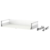 Cassetto MAXIMERA, bianco, con guide, rettangolare, design semplice.