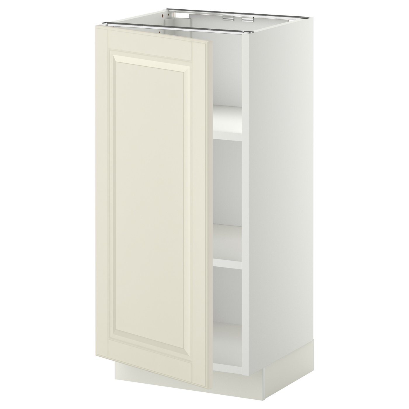 METOD Mobile base con ripiani, bianco, Bodbyn bianco ...