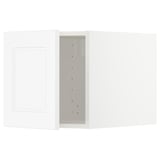 Mobile da cucina METOD bianco, forma quadrata, design moderno con frontale in lamina di plastica.