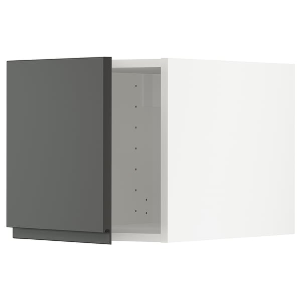 Mobile da cucina METOD in grigio scuro con cerniere soft-close, design moderno e minimalista.