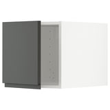 Mobile da cucina METOD in grigio scuro con cerniere soft-close, design moderno e minimalista.