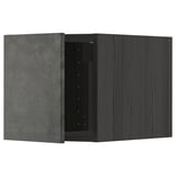 Mobile cucina METOD, grigio scuro, design moderno, anta aperta, struttura legno, forma quadrata.
