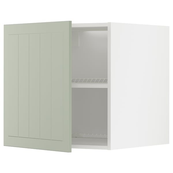 Mobile da cucina METOD verde con ripiani regolabili.