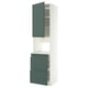 METOD / MAXIMERA Mobile alt micro com/anta/3cassetti, bianco/Aspudden grigio scuro-verde, 60x60x240 cm