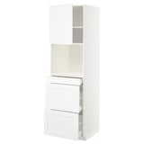 Mobile cucina METOD bianco con cassetti e mobile, design moderno.