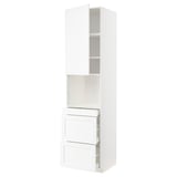 Mobile cucina METOD bianco con cassetti e ripiano a giorno, design moderno.