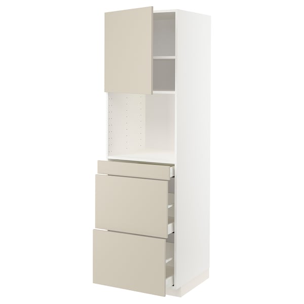 Mobile cucina METOD, beige, design elegante e moderno con cassetti e ripiani.