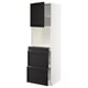 Mobile da cucina moderno: METOD, bianco e nero, legno e acciaio, alto e sottile, design tradizionale.