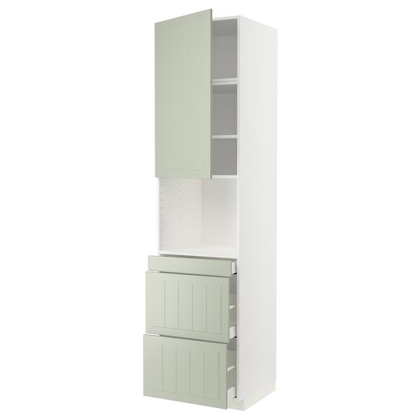 METOD mobile cucina con ante verdi, verticale.