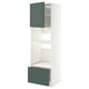 METOD / MAXIMERA Mobile alto elettrodomest incasso, bianco/Aspudden grigio scuro-verde, 60x60x200 cm