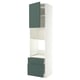 METOD / MAXIMERA Mobile alto elettrodomest incasso, bianco/Aspudden grigio scuro-verde, 60x60x240 cm