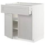 Ikea METOD mobile da cucina bianco con cassetto e ripiani.