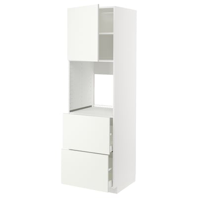 Mobile cucina METOD bianco, design moderno con cassetti e armadi.