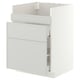 METOD / MAXIMERA Mobile lavello HAVSEN/3front/2cass, bianco/Aspudden grigio chiaro, 60x60 cm