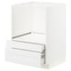 METOD / MAXIMERA Mobile per microonde combi/cassetti, bianco/Axstad bianco opaco, 60x60 cm
