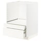 METOD / MAXIMERA Mobile per microonde combi/cassetti, bianco/Veddinge bianco, 60x60 cm