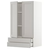 Armadio da cucina METOD bianco con 2 ante e 2 cassetti. Design moderno e pulito con 25 anni di garanzia.