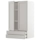Armadio da cucina METOD bianco con 2 ante e 2 cassetti. Design moderno e pulito con 25 anni di garanzia.