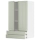 Mobile da cucina METOD: verde chiaro, stile shaker con 2 cassetti e 1 ripiano, design moderno.