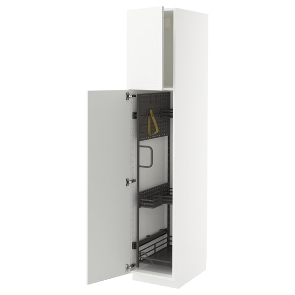 METOD mobile da cucina bianco con organizer estraibili.