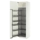 METOD Mobile alto con cestelli dispensa, bianco/Aspudden bianco opaco, 60x60x220 cm