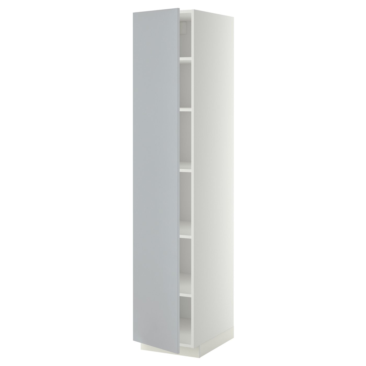 Armadio Da Cucina Alto HOMCOM Bianco 60x30x183 Cm Con 4 Ante E Ripiani Regolabili