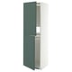 METOD Mobile alto per frigo/congelatore, bianco/Aspudden grigio scuro-verde, 60x60x200 cm