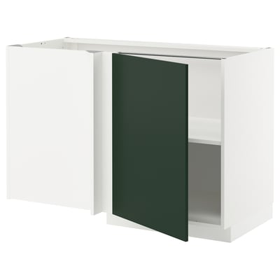 Armadio da cucina METOD con anta havstorp verde, design moderno, cornice bianca, ripiano regolabile, alta qualità.