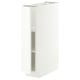 METOD Mobile base con ripiani, bianco/Aspudden bianco opaco, 20x60 cm