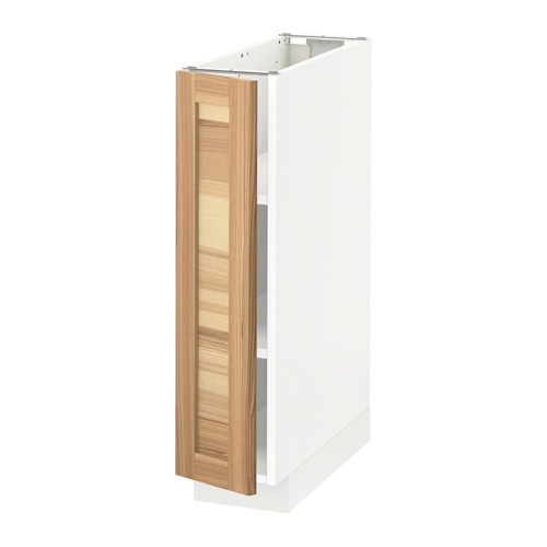 METOD Mobile base con ripiani - bianco, Torhamn color ...