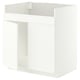METOD Mobile base per lavello 2vas HAVSEN, bianco/Aspudden bianco opaco, 80x60 cm