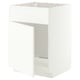 METOD Mobile lavello con anta/frontale, bianco/Aspudden bianco opaco, 60x60 cm
