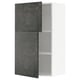 Moderno mobile da cucina grigio con interno bianco e ripiano regolabile.