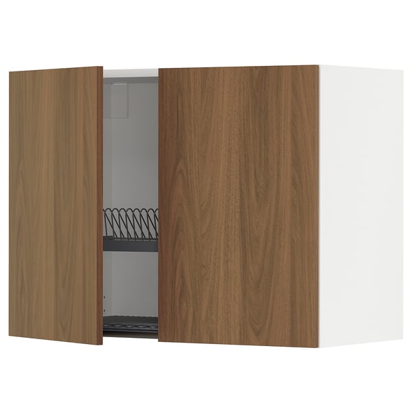 Mobile cucina moderno: METOD. Colore noce, struttura in legno. Due ante, ripiano interno regolabile, scolapiatti.