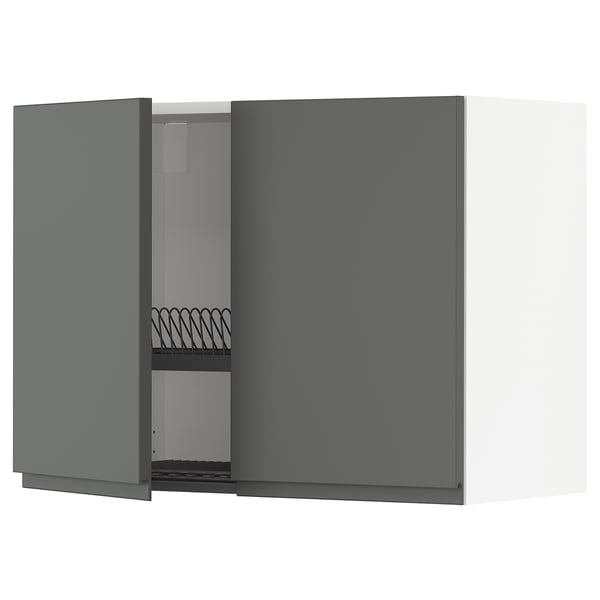 METOD mobile da cucina, grigio scuro, a parete.