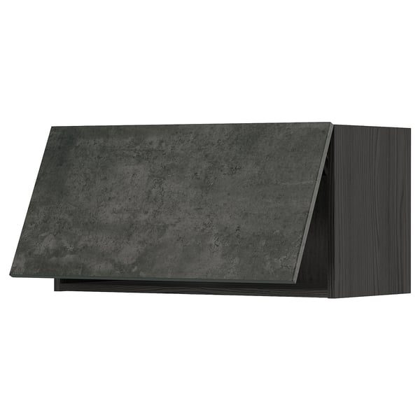 Armadio da cucina METOD, grigio scuro, rettangolare, moderno, superficie piana.