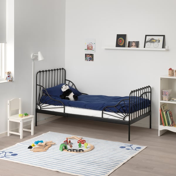 MINNEN Struttura letto allungabile e doghe nero IKEA